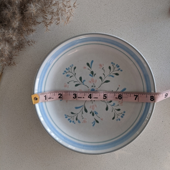 Vintage 1980s Floral Hand Decorated Dessert Plate - Picture 2 of 5